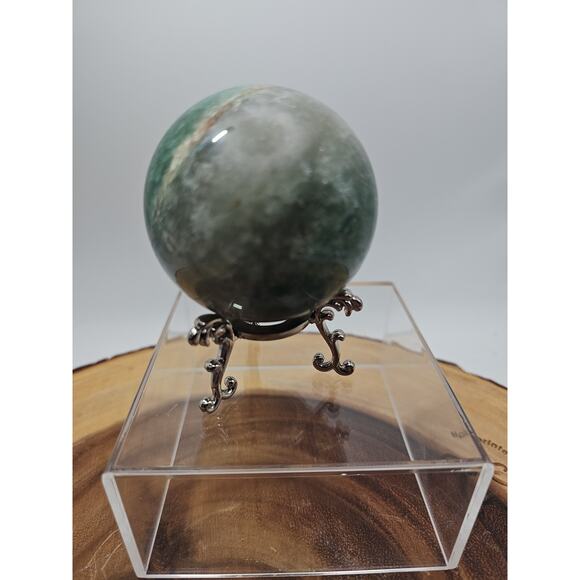 Green Strawberry Quartz 62mm .73lb W/stand - Picture 6 of 12